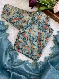 Antique Fashion 1 Beautiful Saare  - colour 2, Stitched Blouse
