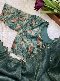 Antique Fashion 1 Beautiful Saare  - colour 3, Unstitched Blouse