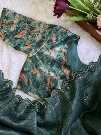 Antique Fashion 1 Beautiful Saare  - colour 3, Unstitched Blouse