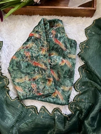 Antique Fashion 1 Beautiful Saare  - colour 3, Unstitched Blouse