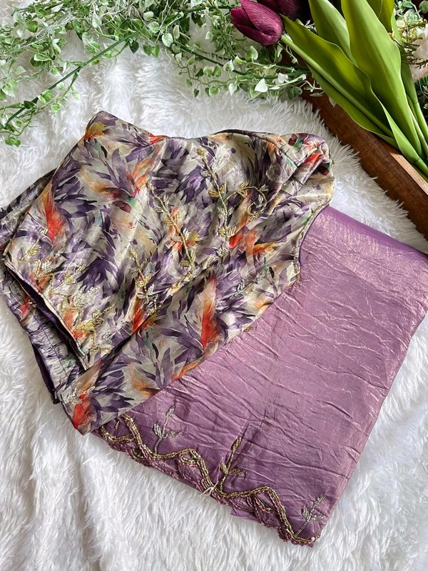Antique Fashion 1 Beautiful Saare  - colour 4, Stitched Blouse