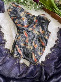 Antique Fashion 1 Beautiful Saare  - colour 5, Stitched Blouse