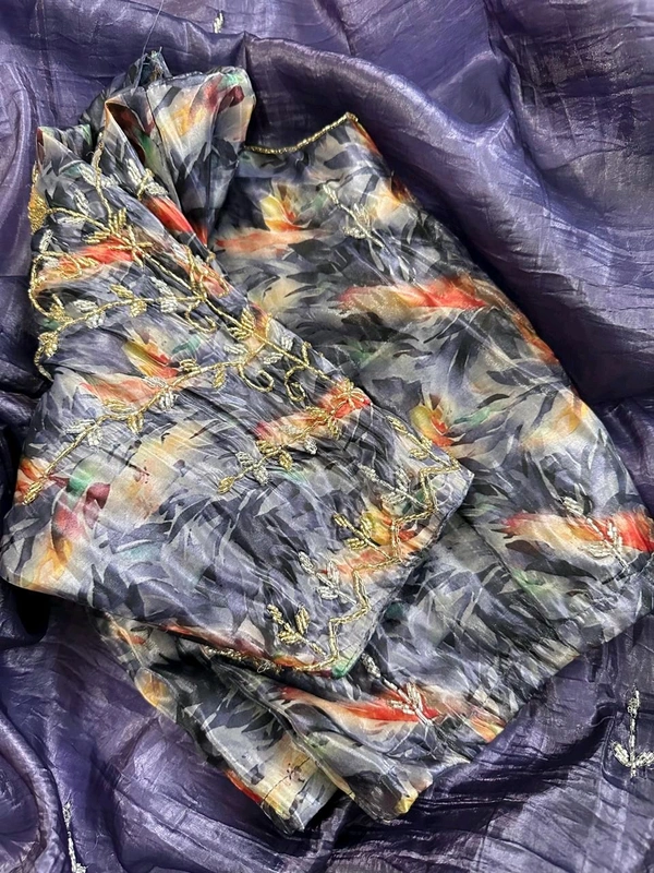 Antique Fashion 1 Beautiful Saare  - colour 5, Unstitched Blouse