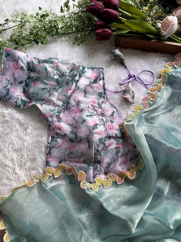 Antique Fashion 1 Beautiful Saare  - colour 1, Unstitched Blouse