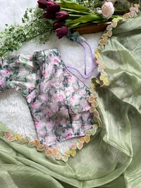 Antique Fashion 1 Beautiful Saare  - colour 2, Unstitched Blouse