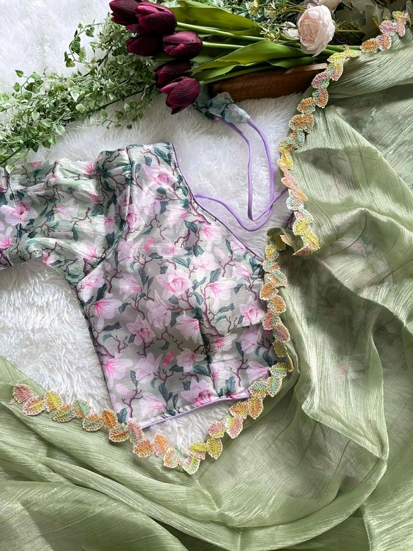 Antique Fashion 1 Beautiful Saare  - colour 2, Unstitched Blouse