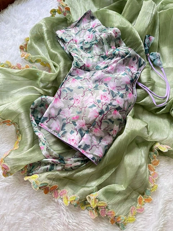 Antique Fashion 1 Beautiful Saare  - colour 2, Unstitched Blouse