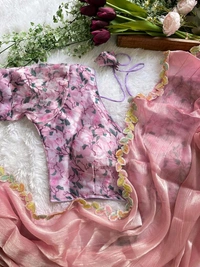 Antique Fashion 1 Beautiful Saare  - colour 4, Stitched Blouse
