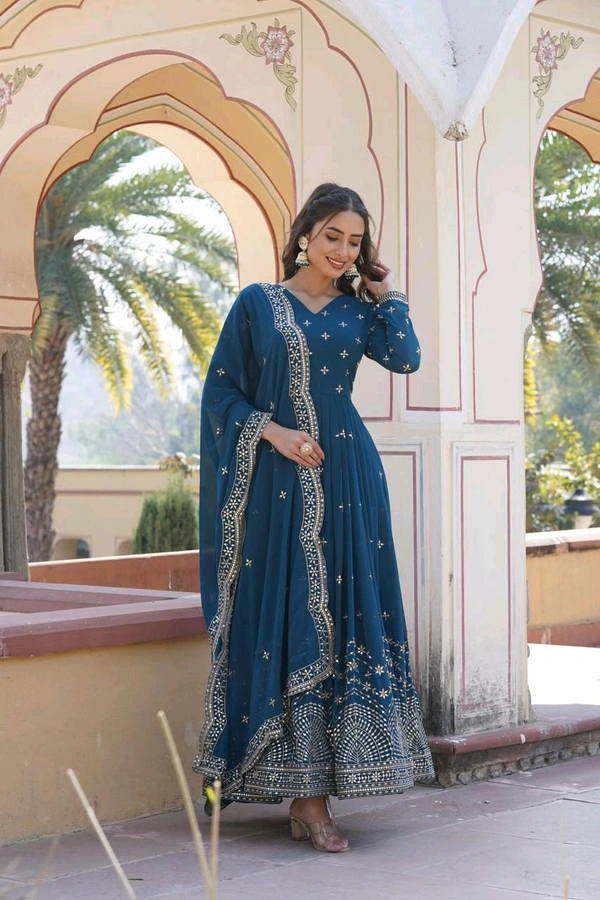 Antique Fashion 1 Gown Duppta  - colour 1, XL