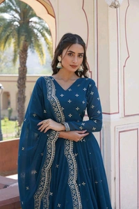 Antique Fashion 1 Gown Duppta  - colour 1, XL