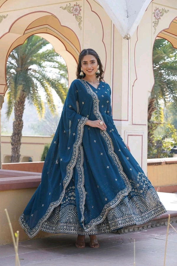 Antique Fashion 1 Gown Duppta  - colour 1, XL
