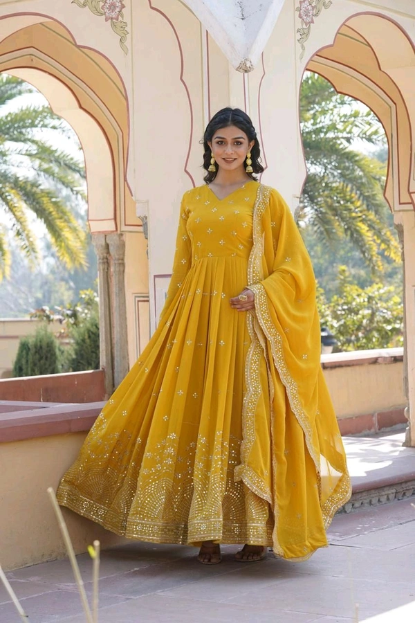 Antique Fashion 1 Gown Duppta  - colour 2, XL