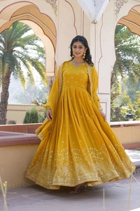 Antique Fashion 1 Gown Duppta  - colour 2, XL