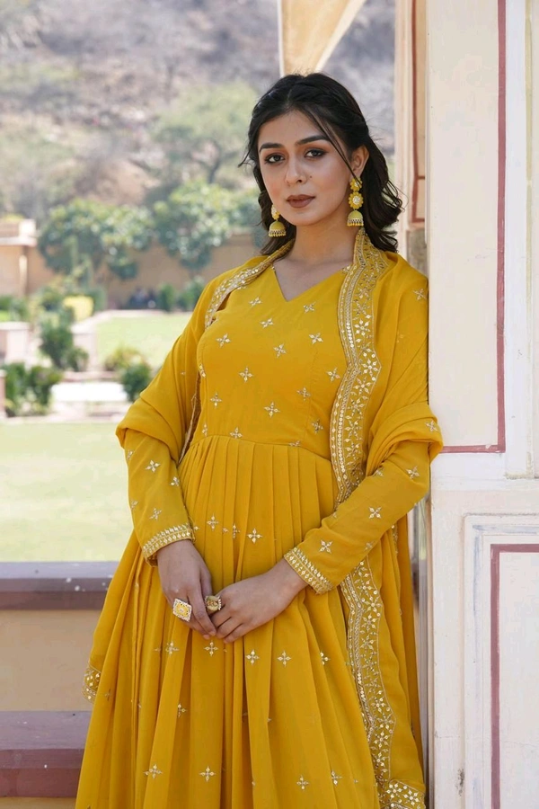 Antique Fashion 1 Gown Duppta  - colour 2, XL
