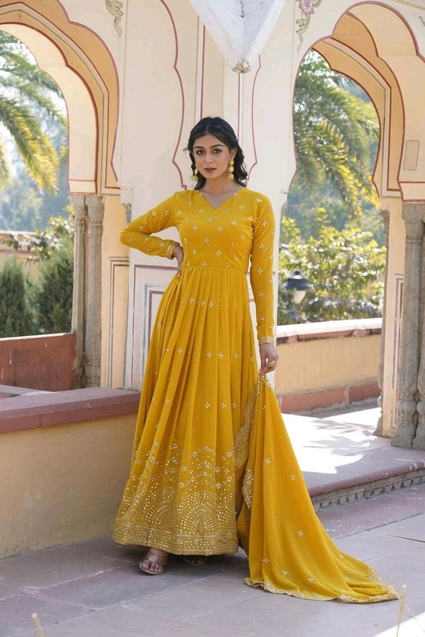 Antique Fashion 1 Gown Duppta  - colour 2, XL