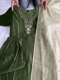 Antique Fashion 1 Kurti Pant Duppta  - S