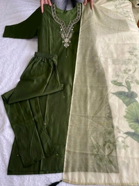 Antique Fashion 1 Kurti Pant Duppta  - S