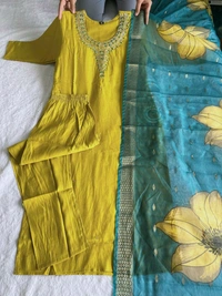 Antique Fashion 1 Kurti Pant Duppta  - colour 1, L