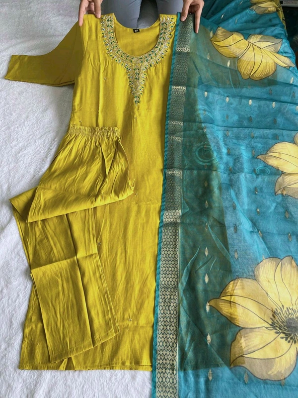 Antique Fashion 1 Kurti Pant Duppta  - colour 1, L