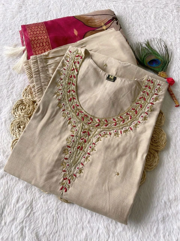 Antique Fashion 1 Kurti Pant Duppta  - colour 2, S