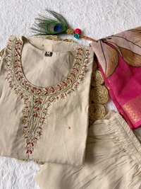 Antique Fashion 1 Kurti Pant Duppta  - colour 2, S
