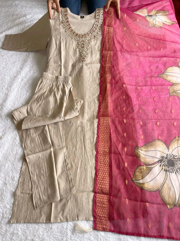 Antique Fashion 1 Kurti Pant Duppta  - colour 2, S