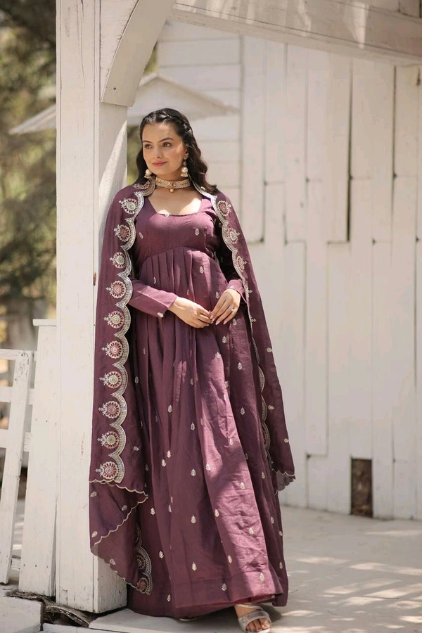 Antique Fashion 1 Gown Duppta  - colour 2, L