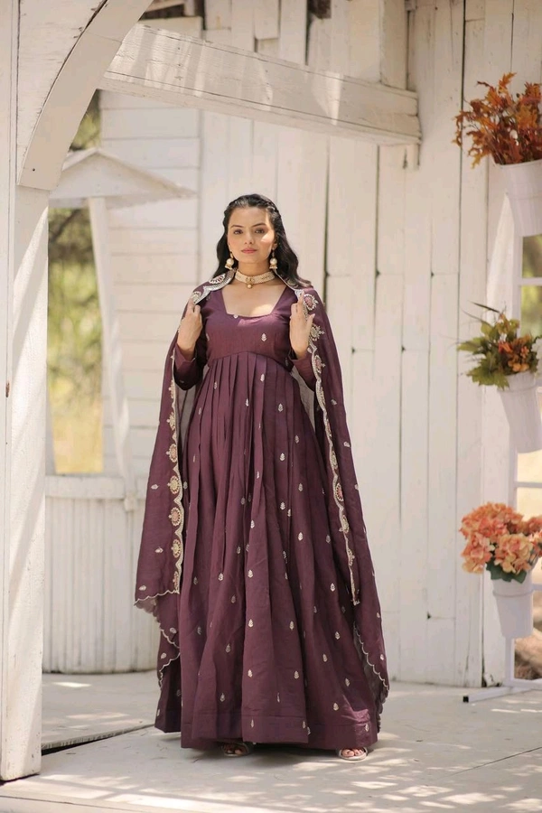 Antique Fashion 1 Gown Duppta  - colour 2, L