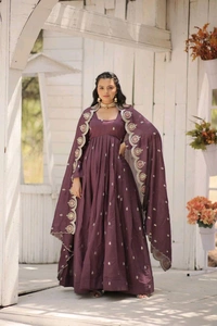 Antique Fashion 1 Gown Duppta  - colour 2, L