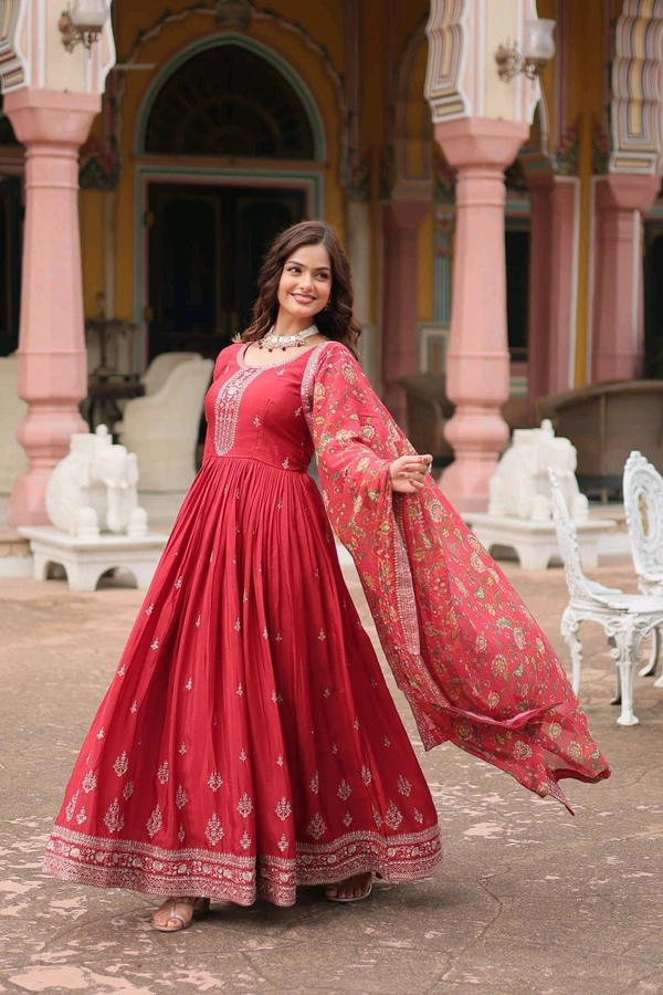 Antique Fashion 1 Gown Duppta  - colour 1, M