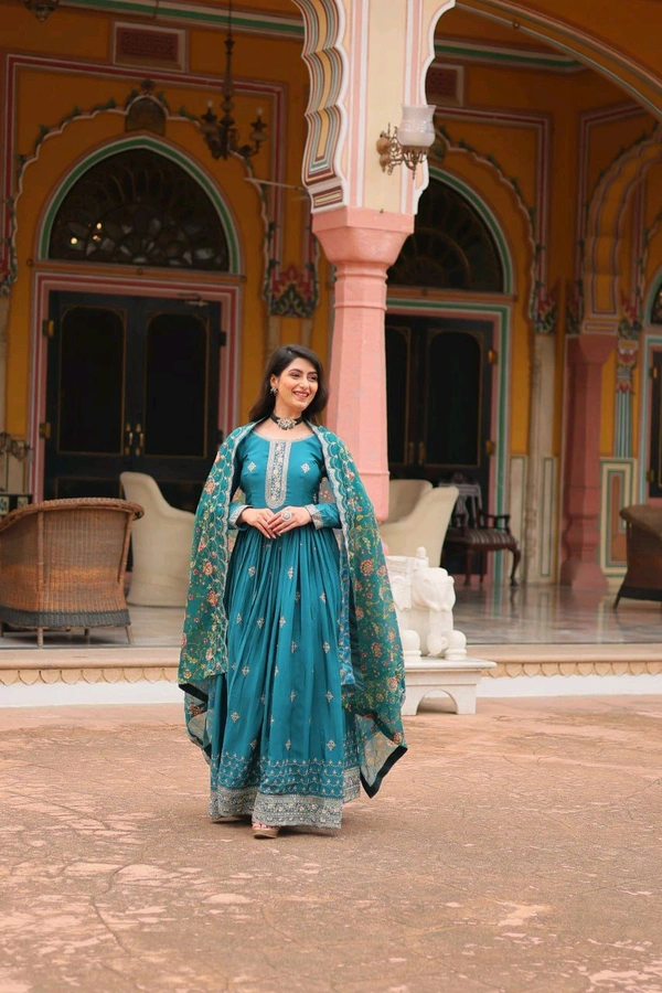 Antique Fashion 1 Gown Duppta  - colour 2, M
