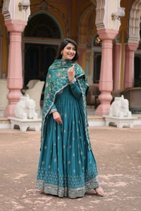 Antique Fashion 1 Gown Duppta  - colour 2, XL