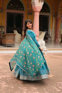 Antique Fashion 1 Gown Duppta  - colour 2, XL