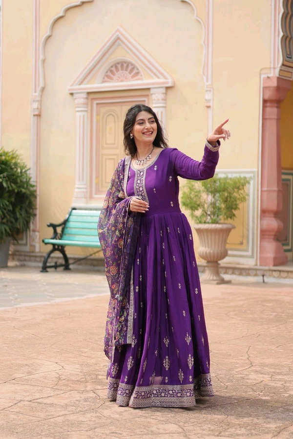 Antique Fashion 1 Gown Duppta  - colour 3, M