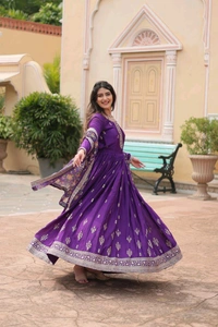 Antique Fashion 1 Gown Duppta  - colour 3, XL