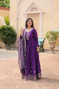 Antique Fashion 1 Gown Duppta  - colour 3, XXL