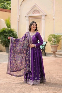 Antique Fashion 1 Gown Duppta  - colour 3, XXL