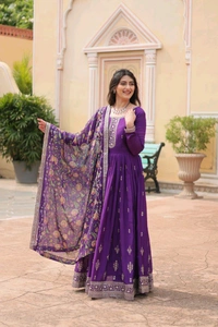 Antique Fashion 1 Gown Duppta  - colour 3, XXL
