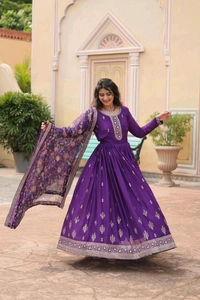 Antique Fashion 1 Gown Duppta  - colour 3, XXL