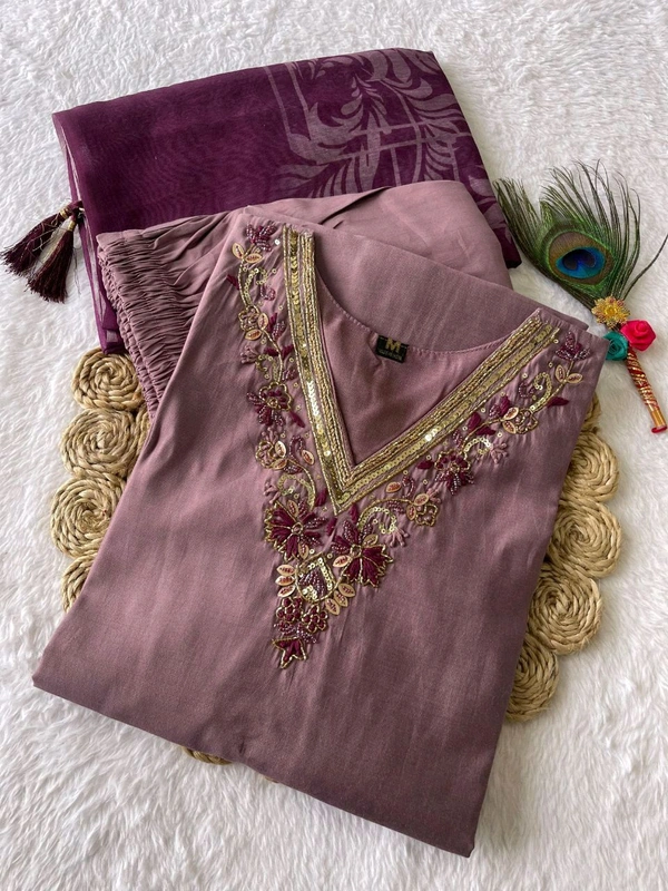 Antique Fashion 1 Kurti Pent Dupatta Set  - 2XL, colour 1