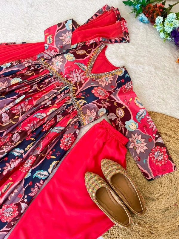 Antique Fashion 1 ALIA CUT GOWN WITH DUPATTA SET - XL