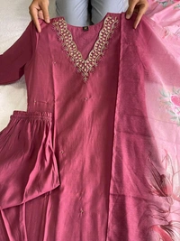 Antique Fashion 1 Kurti Pent Dupatta Set  - XL