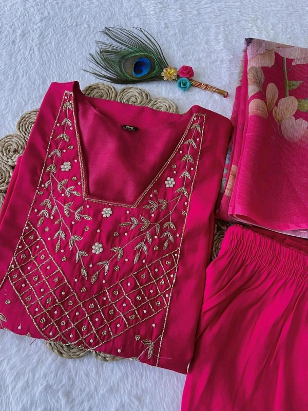 Antique Fashion 1 Kurti Pant Duppta Set  - S, colour 2