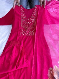 Antique Fashion 1 Kurti Pant Duppta Set  - S, colour 2