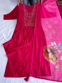 Antique Fashion 1 Kurti Pant Duppta Set  - S, colour 2