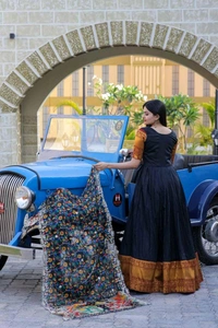 Antique Fashion 1 Gown Dupatta  - colour 3, S
