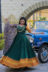 Antique Fashion 1 Gown Dupatta  - colour 1, XXL