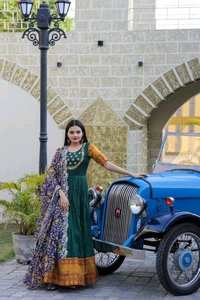 Antique Fashion 1 Gown Dupatta  - colour 1, XXL