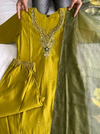 Antique Fashion 1 Kurti Pant Dupatta Set  - colour 1, S