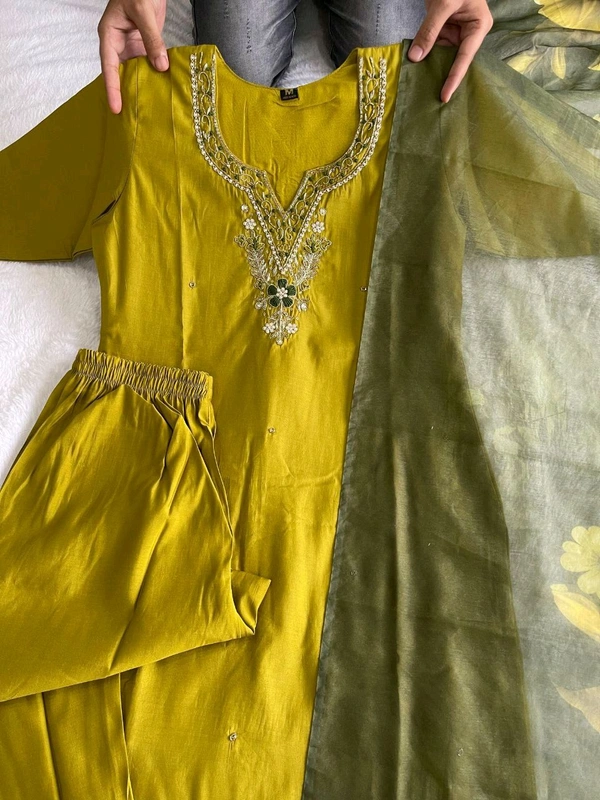 Antique Fashion 1 Kurti Pant Dupatta Set  - colour 1, S